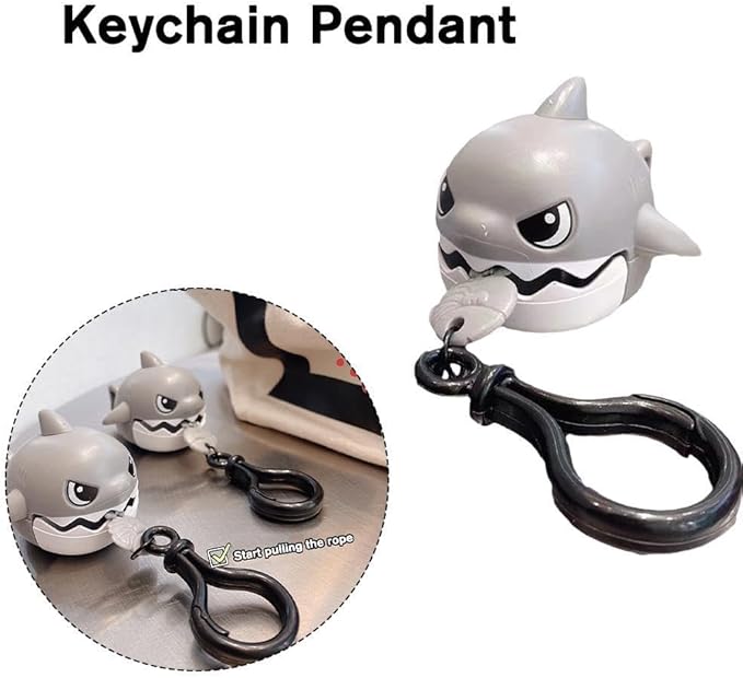 Cartoon Shark Keychain
