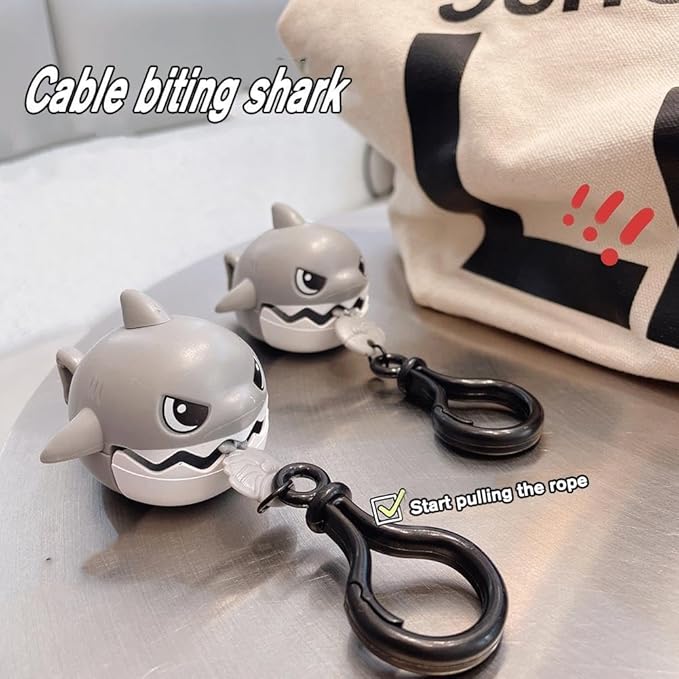Cartoon Shark Keychain