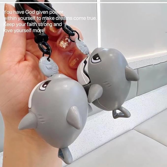 Cartoon Shark Keychain