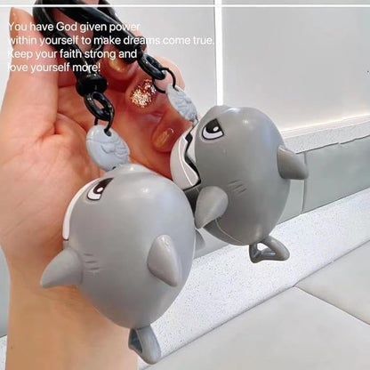 Cartoon Shark Keychain