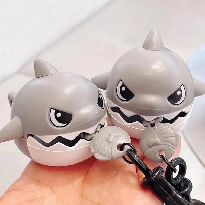 Cartoon Shark Keychain